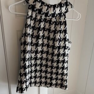 Sail to Sable Black and White Textured Top